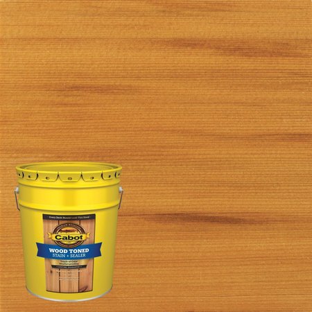 CABOT Wood Toned Stain & Sealer Transparent Cedar Oil-Based Deck and Siding Stain 5 gal 140.0003002.008